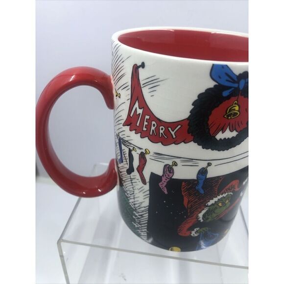 Department 56 Dr. Seuss The GRINCH Stealing Christmas 16oz MUG 2015. Read - Picture 3 of 16